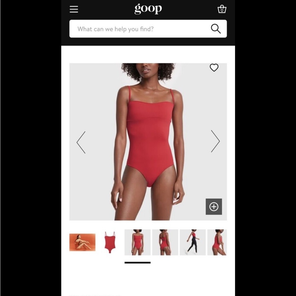 Goop x Proenza Schouler Red Bodysuit